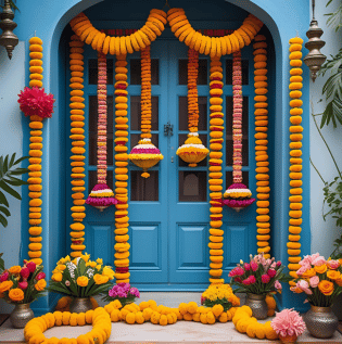 Garlands and torans for Janmashtami